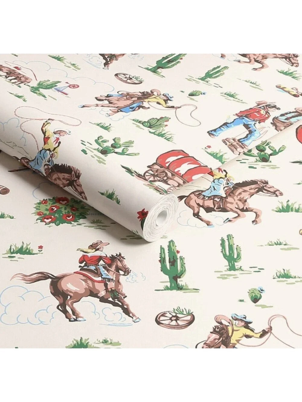 Cath Kidston Cowgirls Multi Wallpaper  Western
